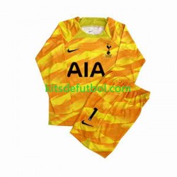 Equipación completa Niño Tottenham Hotspur Portero Hugo Camiseta Naranja de visitante 2023-2024 Manga Larga