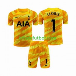 Equipación completa Niño Tottenham Hotspur Portero Hugo Camiseta Naranja de visitante 2023-2024 Manga Corta