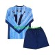 Equipación completa Niño Tottenham Spurs Gray 14 Camiseta de visitante 2024-2025 Manga Larga
