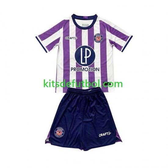 Equipación completa Niño Toulouse Camiseta de local 2023-2024 Manga Corta