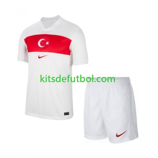 Equipación completa Niño Turquía Euro 2024 Camiseta de local Manga Corta