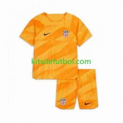 Equipación completa Niño Estados Unidos Portero Camiseta de visitante 2023-2024 Manga Corta