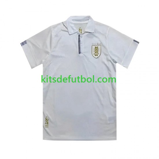 Uruguay 100th Anniversary 2024 Hombre Camiseta de visitante Manga Corta
