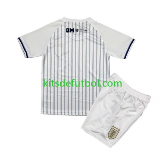 Equipación completa Niño Uruguay 2024 Camiseta de visitante Manga Corta