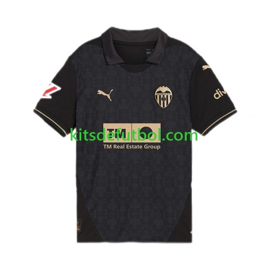 Valencia Hombre Camiseta de visitante 2024-2025 Manga Corta