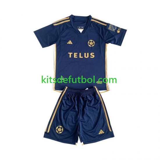 Equipación completa Niño Vancouver Whitecaps 2024 Camiseta de visitante Manga Corta