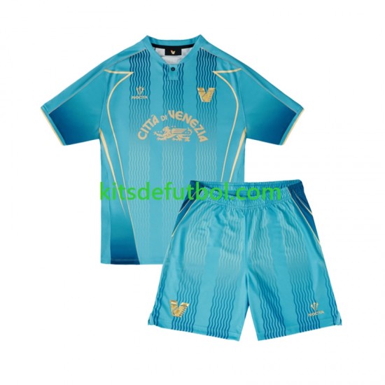 Equipación completa Niño Venezia Camiseta alternativa 2024-2025 Manga Corta