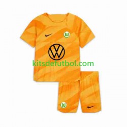 Equipación completa Niño VfL Wolfsburg Portero Camiseta de local 2023-2024 Manga Corta