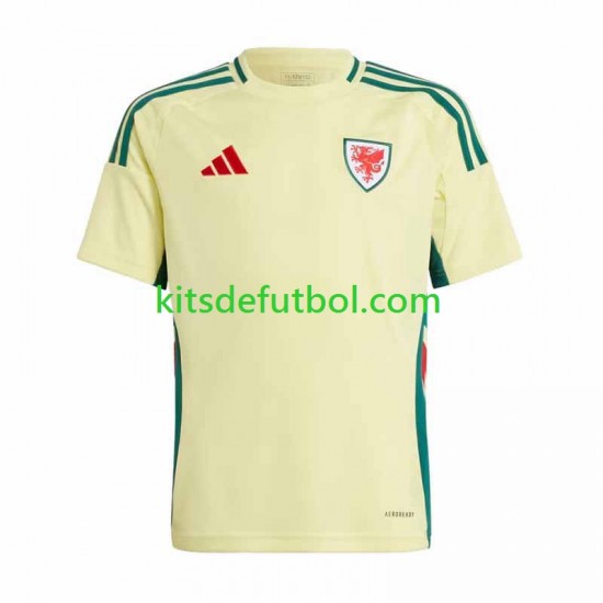 Gales 2024 Hombre Camiseta de visitante Manga Corta