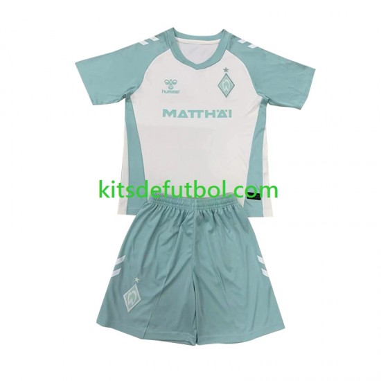 Equipación completa Niño Werder Bremen Camiseta de visitante 2024-2025 Manga Corta