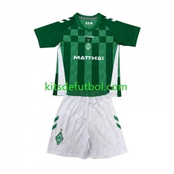 Equipación completa Niño Werder Bremen Camiseta de local 2024-2025 Manga Corta