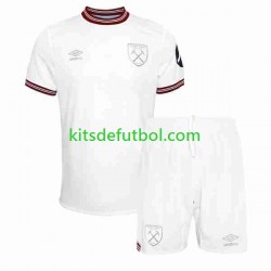 Equipación completa Niño West Ham United Camiseta de visitante 2023-2024 Manga Corta
