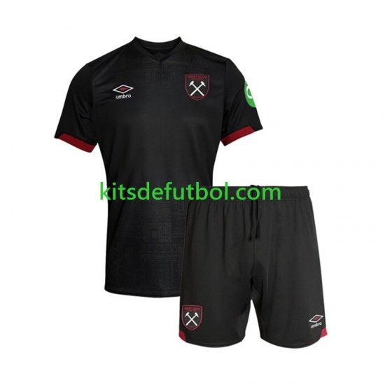 Equipación completa Niño West Ham United Camiseta de visitante 2024-2025 Manga Corta