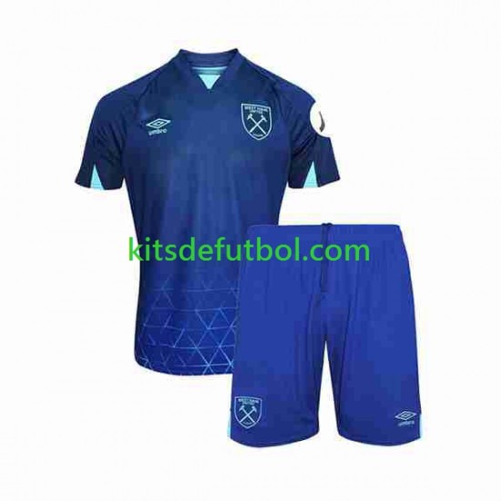 Equipación completa Niño West Ham United Camiseta alternativa 2023-2024 Manga Corta