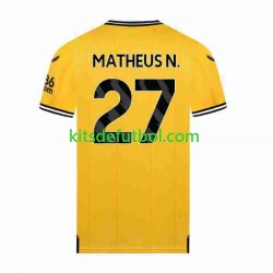 Wolverhampton Wanderers Matheus Nunes 27 Hombre Camiseta de local 2023-2024 Manga Corta