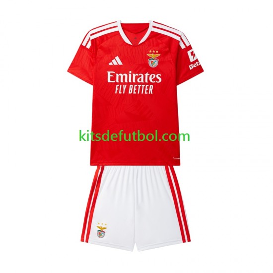 Equipación completa Niño Benfica Camiseta de local 2026-2027 Manga Corta