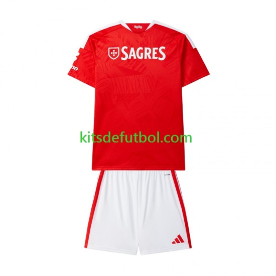 Equipación completa Niño Benfica Camiseta de local 2026-2027 Manga Corta