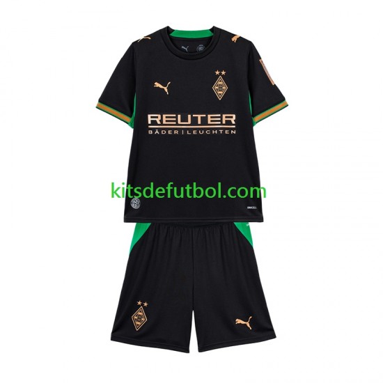 Equipación completa Niño Borussia Mönchengladbach Camiseta de visitante 2026-2027 Manga Corta