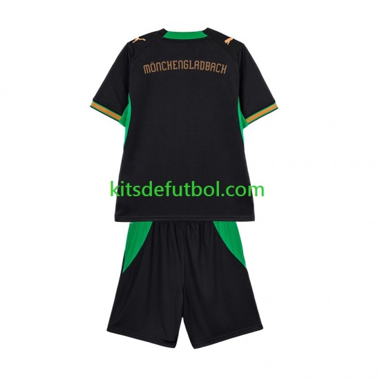 Equipación completa Niño Borussia Mönchengladbach Camiseta de visitante 2026-2027 Manga Corta