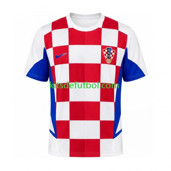 Croacia Retro 2002 Hombre Camiseta de local Manga Corta