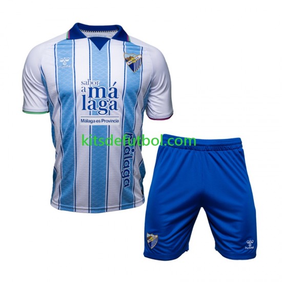 Equipación completa Niño Málaga CF Camiseta de local 2026-2027 Manga Corta