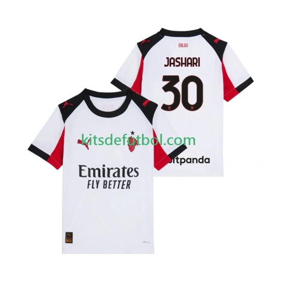 AC Milan Ardon Jashari 30 Hombre Camiseta de visitante 2025-2026 Manga Corta