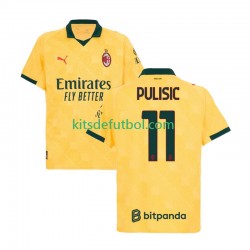 AC Milan Christian Pulisic 11 Hombre Camiseta alternativa 2025-2026 Manga Corta