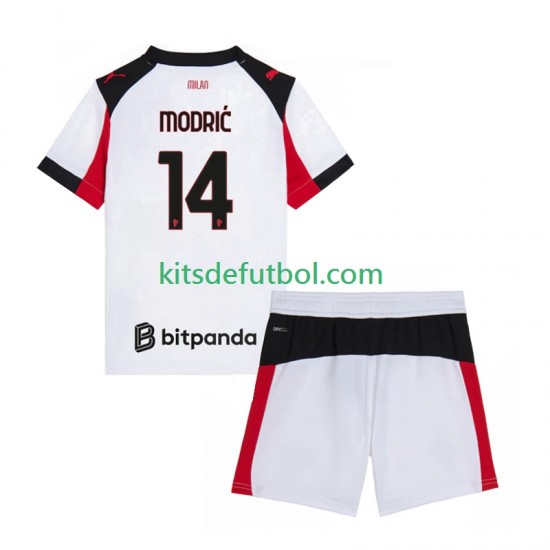 AC Milan Luca Modric 14 Hombre Camiseta de visitante 2025-2026 Manga Corta