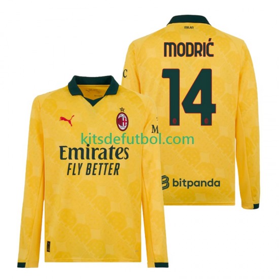 AC Milan Luca Modric 14 Hombre Camiseta alternativa 2025-2026 Manga Larga