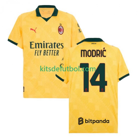 AC Milan Luca Modric 14 Hombre Camiseta alternativa 2025-2026 Manga Corta