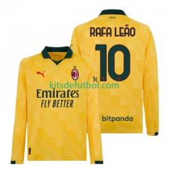 AC Milan Rafael Leao 10 Hombre Camiseta alternativa 2025-2026 Manga Larga