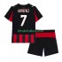 Equipación completa Niño AC Milan Santiago Gimenez 7 Camiseta de local 2025-2026 Manga Corta