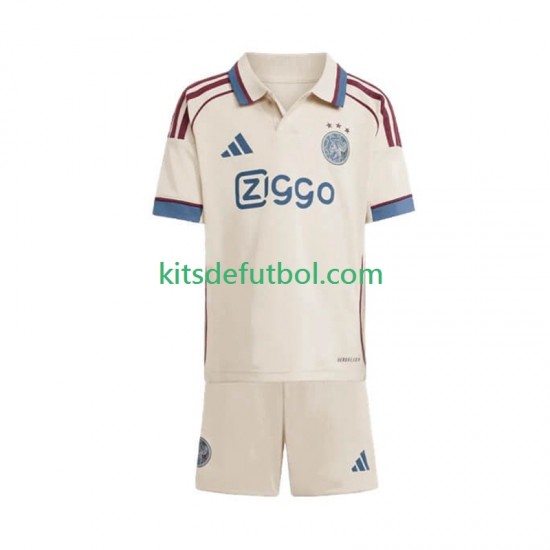 Equipación completa Niño AFC Ajax Camiseta alternativa 2025-2026 Manga Corta