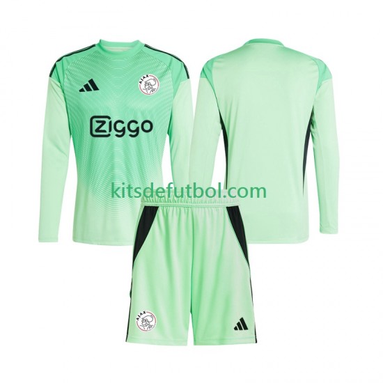 Equipación completa Niño AFC Ajax Portero Camiseta de local 2025-2026 Manga Larga