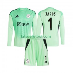 Equipación completa Niño AFC Ajax Portero Vitezslav Jaros 1 Camiseta de local 2025-2026 Manga Larga