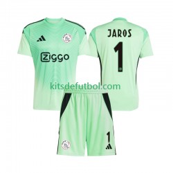 Equipación completa Niño AFC Ajax Portero Vitezslav Jaros 1 Camiseta de local 2025-2026 Manga Corta