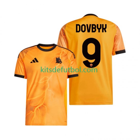 AS Roma Artem Dovbyk 9 Hombre Camiseta de visitante 2025-2026 Manga Corta
