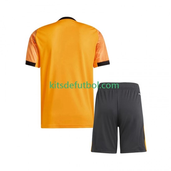 Equipación completa Niño AS Roma Camiseta de visitante 2025-2026 Manga Corta