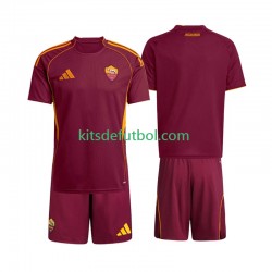 Equipación completa Niño AS Roma Camiseta de local 2025-2026 Manga Corta