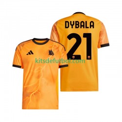 AS Roma Dybala 21 Hombre Camiseta de visitante 2025-2026 Manga Corta