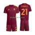 Equipación completa Niño AS Roma Dybala 21 Camiseta de local 2025-2026 Manga Corta