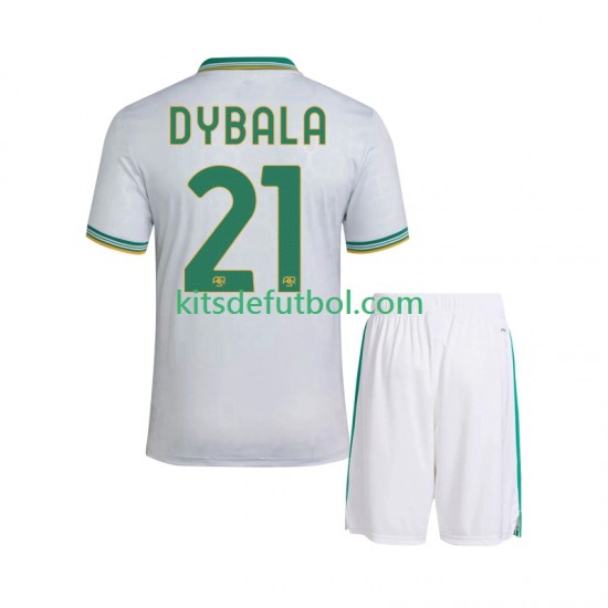 Equipación completa Niño AS Roma Dybala 21 Camiseta alternativa 2025-2026 Manga Corta
