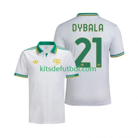 AS Roma Dybala 21 Hombre Camiseta alternativa 2025-2026 Manga Corta