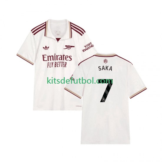 Arsenal Bukayo Saka 7 Hombre Camiseta alternativa 2025-2026 Manga Corta