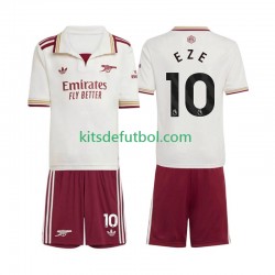 Equipación completa Niño Arsenal Eberechi Eze 10 Camiseta alternativa 2025-2026 Manga Corta