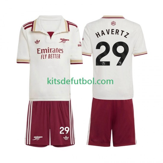 Equipación completa Niño Arsenal Kai Havertz 29 Camiseta alternativa 2025-2026 Manga Corta