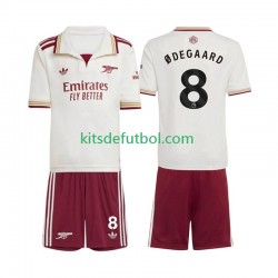 Equipación completa Niño Arsenal Martin Odegaard 8 Camiseta alternativa 2025-2026 Manga Corta