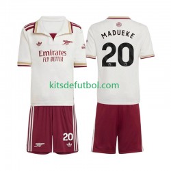 Equipación completa Niño Arsenal Noni Madueke 20 Camiseta alternativa 2025-2026 Manga Corta