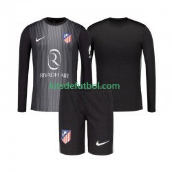 Equipación completa Niño Atlético Madrid Portero Camiseta de visitante 2025-2026 Manga Larga