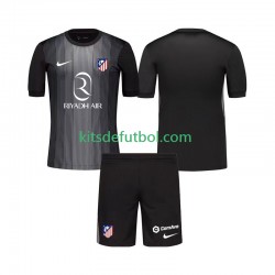 Equipación completa Niño Atlético Madrid Portero Camiseta de visitante 2025-2026 Manga Corta